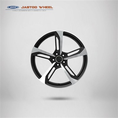 Kiiltävä musta 20*9 tuuman taottu alumiini -autopyörä